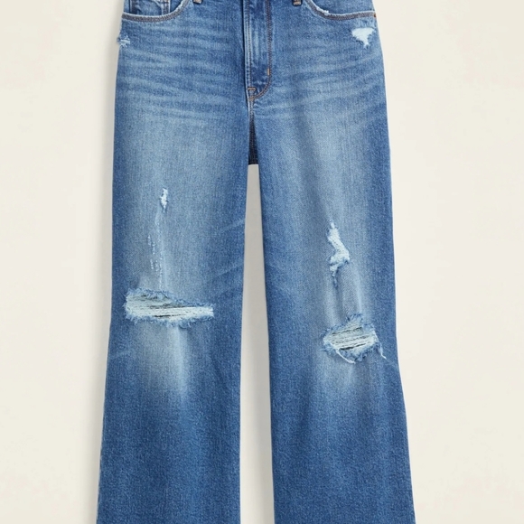 Old Navy Wide Leg High Waisted Jean - Picture 3 of 4